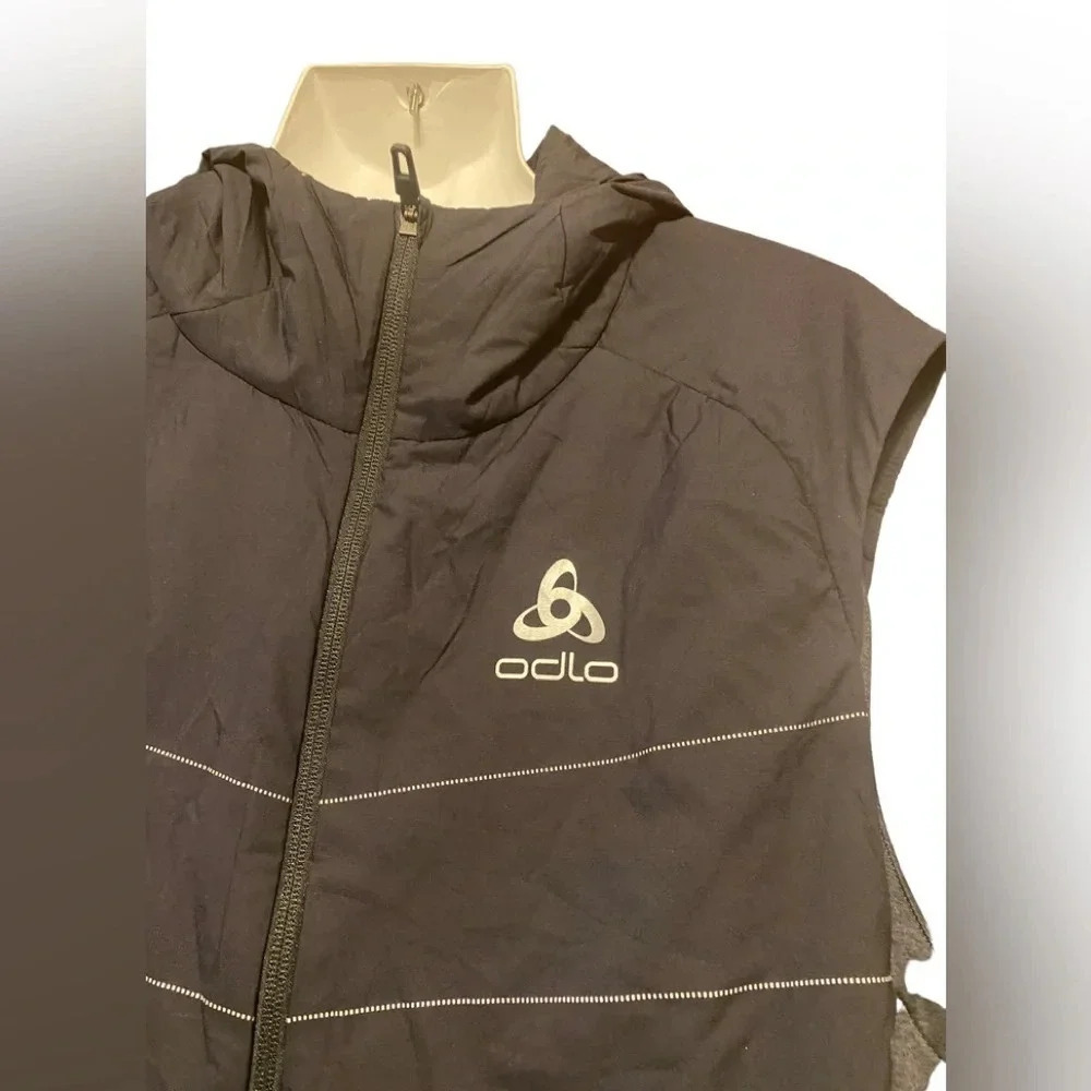 Odlo Millennium S-Thermic Hooded Sleeveless  Zip Vest Jacket Running - Picture 2 of 13